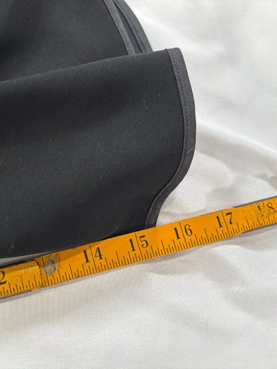 White House Black Market Black Sheath Dress with Bishop Sleeves      Lot A - Picture 4 of 7